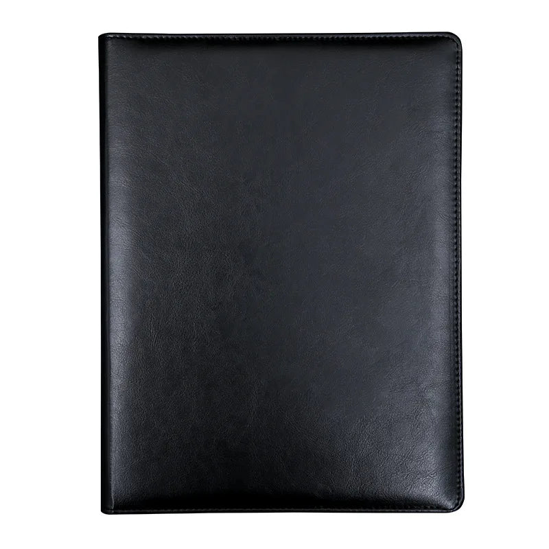 Office Supplies Wholesale A5 A4 Letter Size Custom Pu Business Leather File Note Pads Padfolios Portfolio Folder for Artwork
