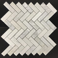 Marble Mosaic Tile Sheet Calacatta Gold Herringbone Mosaic Backsplash and Floor Tile