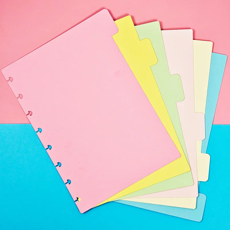 RINGNOTE Printed PVC Cover Disc Bind Notebook Divider Index Classification Labels 2026 Office School Weekly Planner Gift
