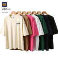 230 Gsm 100% Cotton Promotion O-Neck Pure Cotton Man T Shirt Tshirts Wholesale Streetwear Plain T-Shirt for Men