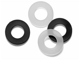 M2 M2.5 M3 M4 M5 M6 M8 M10 M12 White Black Plastic Nylon Flat Washer Plain Spacer Insulation Gasket Insulating Ring