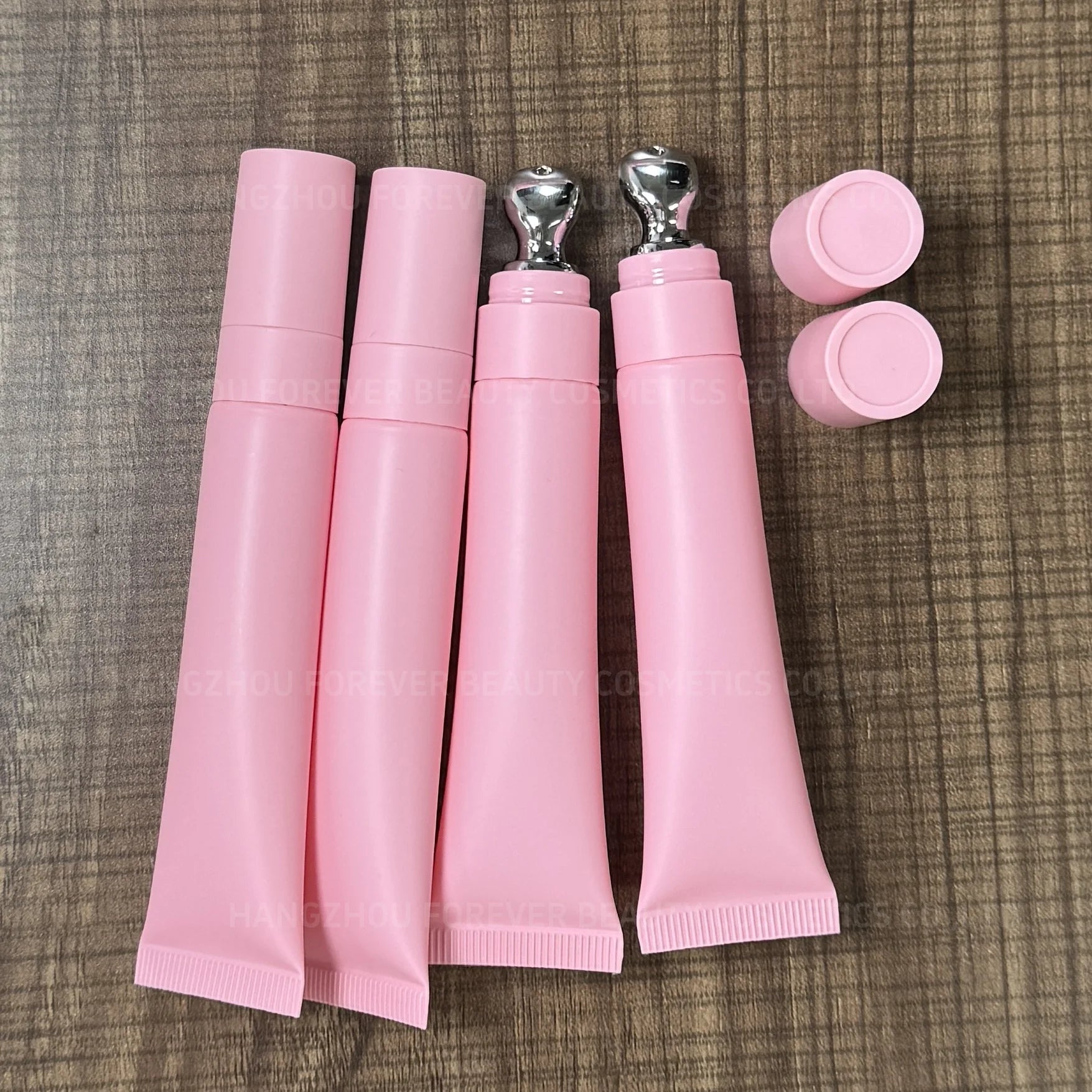 New Arrival 15ml Vanilla High Shine Lip Butter Balm Custom Container Pink Plumping Lip Gloss