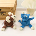 Stuffed Animals Dog Plush Toy Elephant Giraffe Shapes Dog Chew Toy Squeaky Interactive Dog Tug Toy with Cotton Rope