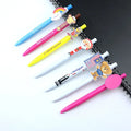 Korean Stationery Supplier Custom Pvc Clip Cartoon Pen