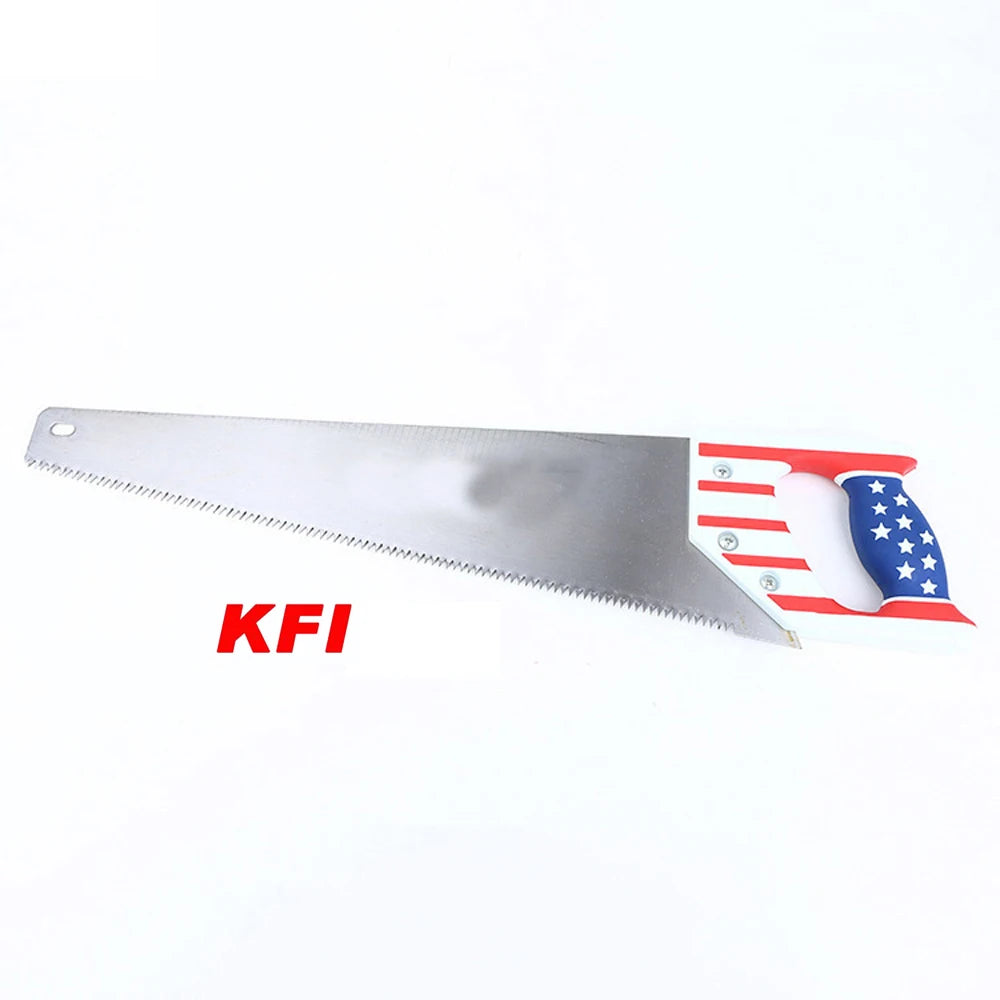 Industrial Grade 65 Manganese Steel TPR Handle Hand Saw for Wood and Plastic Cutting Tool