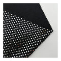 Black Shiny All Cover Sequins Stretch Foil Dot Fabric Shiny Laser Cut Sequin Lurex Metallic Fabric for Party Dress