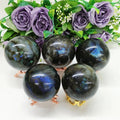 Polished Natural 4-7 cm Crystal Ball Labradorite Crystal Sphere for Home Decoration