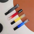 Mini Size 10ml Square Round Roll on Bottle for Essential Oil Red Black Glass Perfume Glass Bottle With Roller
