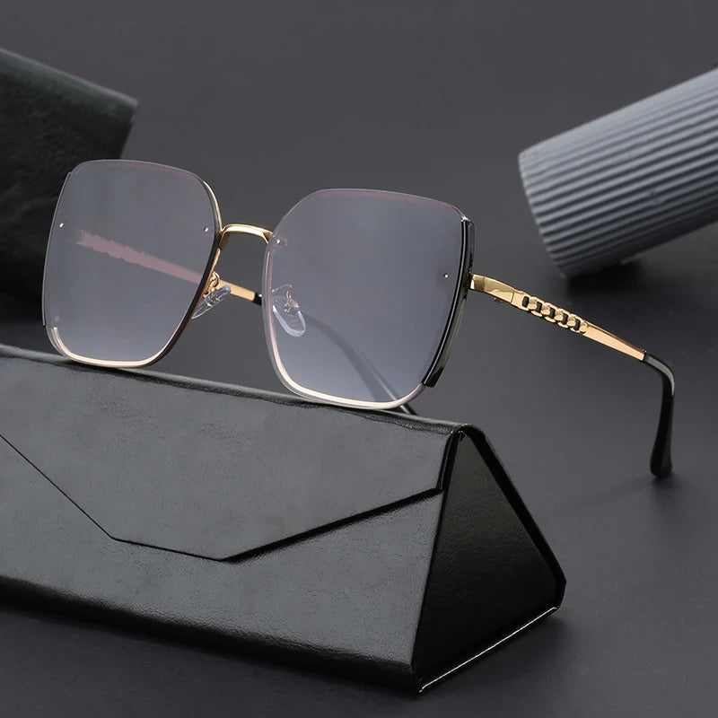 Custom Logo Retro Square Sunglasses for Women New Arrival UV 400 Classic Metal Fashion Sun Glasses