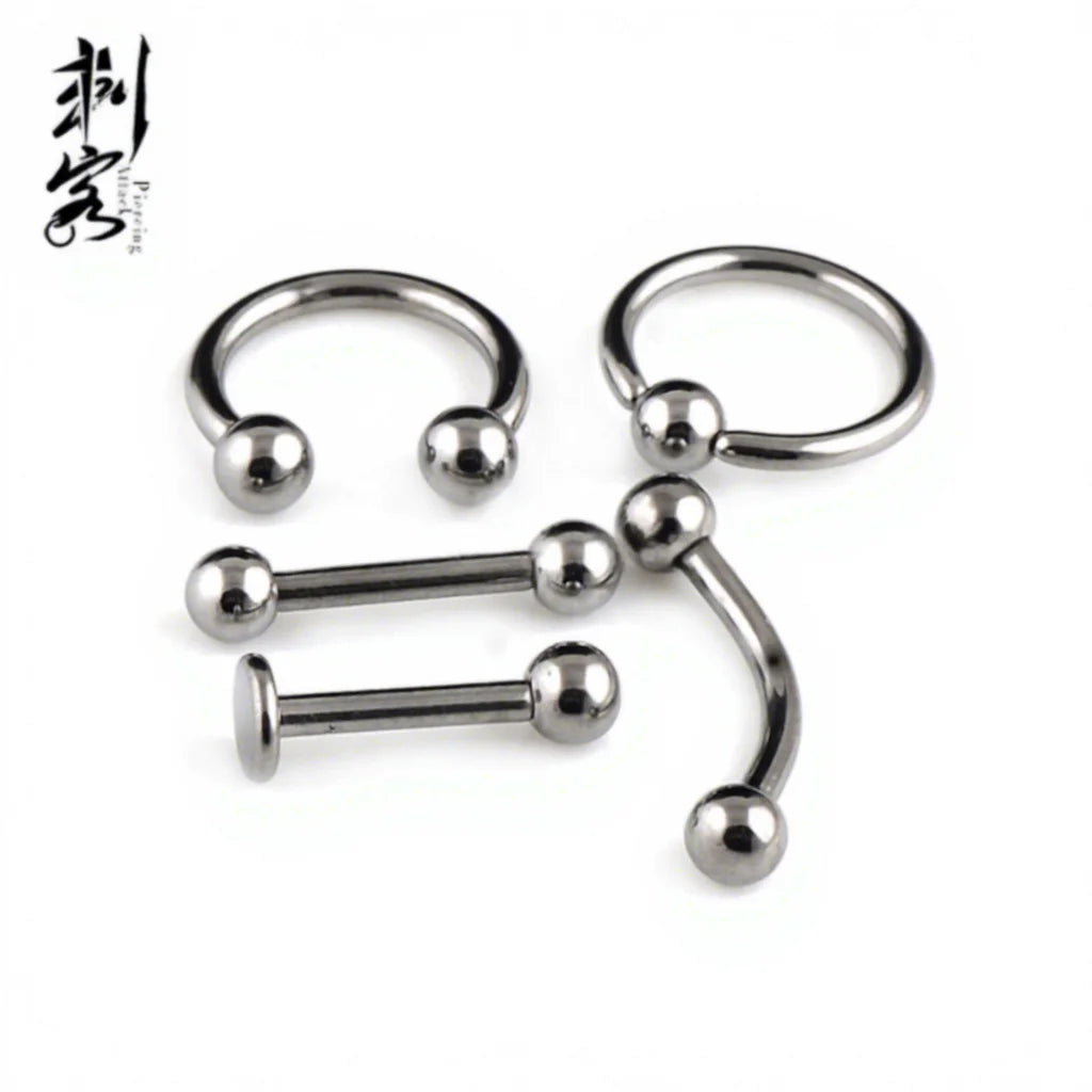 G23 Titanium ASTMF 136 Implant Grade Titanium Body Piercing Jewelry 16G
