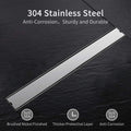 Modern 300*55mm Stainless Steel Invisible Rectangle Linear Drain Concealed Tile Insert Long Shower Floor Drain for Bathroom