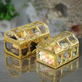 Plastic Transparent Pirate Wedding Candy  Box Storage Organizer Chest Box Treasure for Jewelry Gem Trinket Box