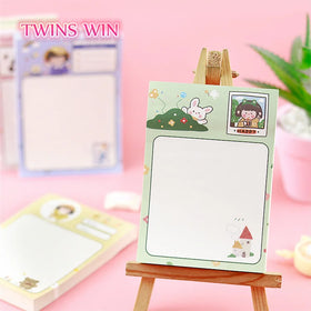 Cute Kawaii Memo Pad Note Sticky Paper Stationery Planner School Supplies Message Note 1687