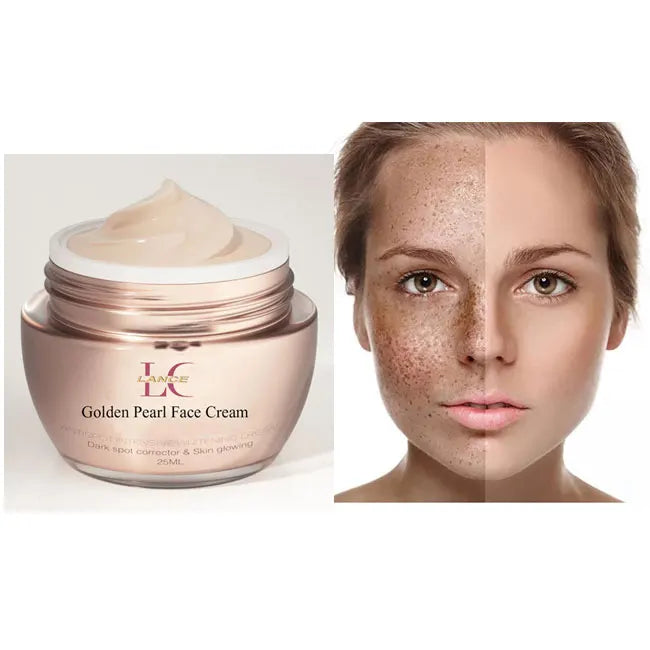 Private Label OEM Natural Organic Vegan Lighting Remove Freckle Pigment Melasma Dark Spot Whitening Golden Pearl Face Cream
