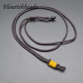 Factory Price 2mm Thickness 31Inches Adjustable 80cm Brown Color Thread Cord Rope Necklace for Pendant
