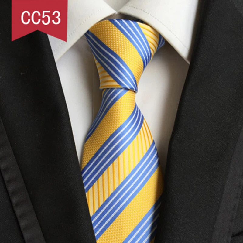 8cm Colorful Female Tie Striped Plaid Neck Ties for Men Business Wedding Red Pink Men's Tie