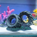 New Arrival 15cm Creative Eco-Friendly Simulation Car Tire Resin Crafts Ornament Hideout Cave Fish tank Aquarium DIY Decoration
