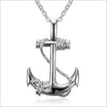 Fashion Titanium Stainless Steel Prates of the Caribbean Anchor Pendant Necklace Jewelry for Men China Manufacturer