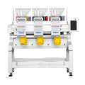 New Multifunction Three 3 Head Cap Flat T-shirt Sequin Computerized Embroidery Machine Automatic Embroidery Sewing Machine