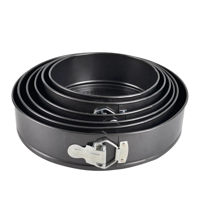 Bakeware Round Shape Non-stick Carbon Steel Cake Moulds Springform Pan Set of Cake Pans for Baking Springform Pan