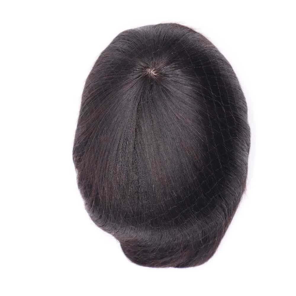 Invisible Injected Silk Top Base Hair Toupee 6x8 7x9 8x10 Men's Hair System