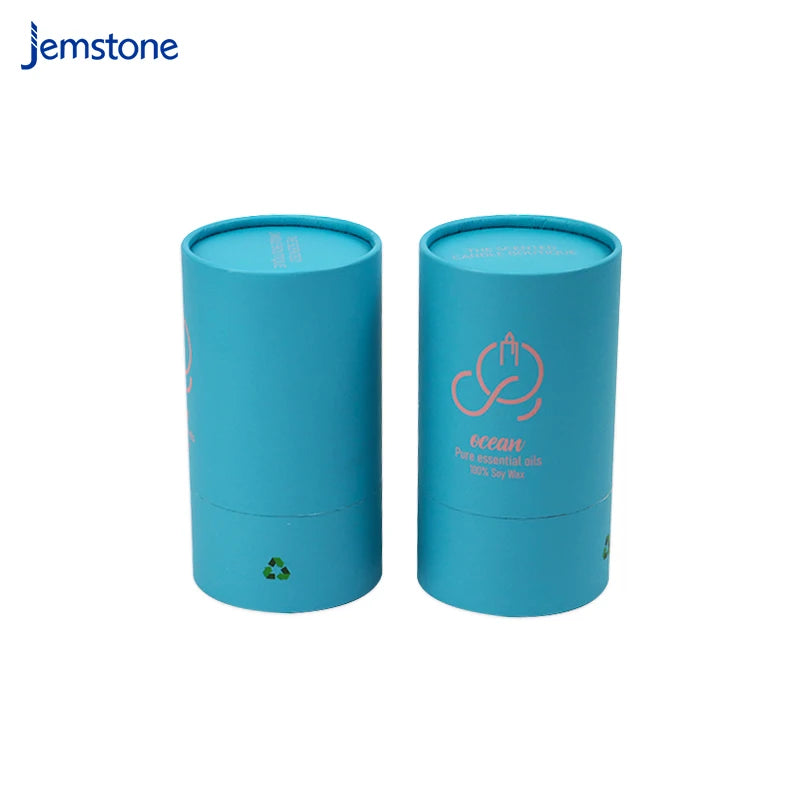 Biodegradable Cardboard Cosmetic Container for Candy Clothing t Shirt Packaging Seasoning Retail Salt Kraft Paper Tube Box