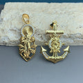 Classic Metal Zircon Guadalupe St Jude Pendants Charms for Jewelry Making DIY Men Women Necklace Accessories Wholesale