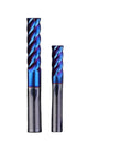 HRC65 End Mill Ti Coating Blue Color 2 Flute 3 Flute 4 Flute Ball Nose Aluminium Processing Tungsten Carbide End Mill