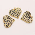 Fashion Hiphop Jewelry Necklace Charm Cz Cubic Zirconia 18K Gold Plated Love Heart Shape Pendant for Jewelry Accessories