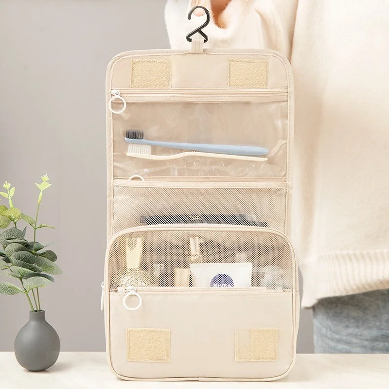 High Quality Women Travel Hanging Toiletry Bags Makeup Cosmetic Bag Toiletries Organizer Waterproof Storage Bathroom Wash Pouch