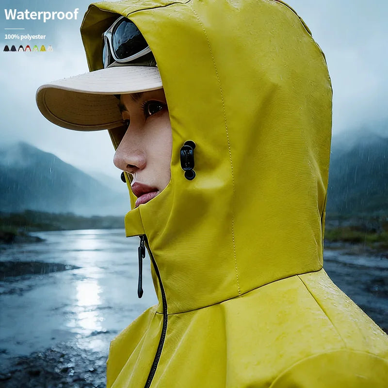 Wholesale Custom Embroidery logo Waterproof Windbreaker Jacket for Men