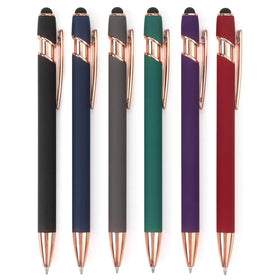Hot Sell 2-in-1 Stylus Retractable Ballpoint Pen Office Use Ballpoint Pen With Custom Logo Touch Screen Superior Ballpoint Pen