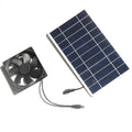 Semi-flexible 5V 10W Solar Panel Powered Small Size Air Flow Exhaust Fan 12*12CM Single Wind Speed for Pet House & Outdoor Use