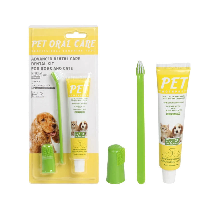 Hot Selling Dog Super Soft Pet Finger Toothbrush Dog Toothbrush and Toothpaste Teeth Cleaning Tools Finger Toothbrush Pet Care