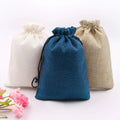 Cheap Portable Drawstring Washable Customizable Burlap Natural Mini Jute Linen Bag Wholesale for Jewelry Gift Pouch Wedding