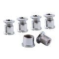 KRSEC 4PCS Bicycle Single Double Chainrings Bolt Nut Titanium Crank Screw Chainrings Bolt for BMX Bike