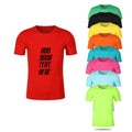 Custom Printed Polyester Breathable Quick Dry T-Shirt for Unisex Sports Fitness T-Shirt Polyester Gym Jogger T-Shirts for Men