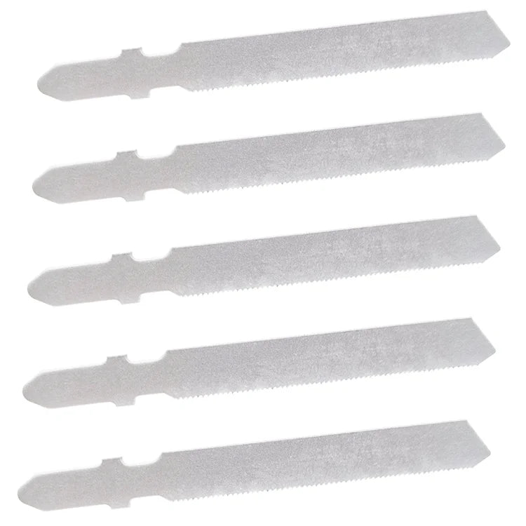 5Pcs/set T118G 32Tpi HSS Jig Saw Blades Cutting Very Thin Industrial Materials Nonferrous Metals OEM