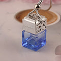 Mini Empty 8ml Car air Conditioner air Outlet Clip Perfume Bottles Glass Car Perfume Bottle With Silver Cap