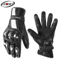 Suomy Women Motorcycle Gloves Leather Motorcycle Riding Gloves Carbon Fiber Pink Moto Glove Breathable Cycling Gear XS-XXL