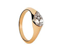 For Fine Wedding Party Jewelry for Women 925 Silver 18k Gold Plated Zircon Rings