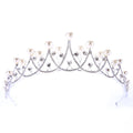 Fashion Jewelry Bridal Tiara Rhinestones Pearls Queen Crown for Wedding Hair Accessories