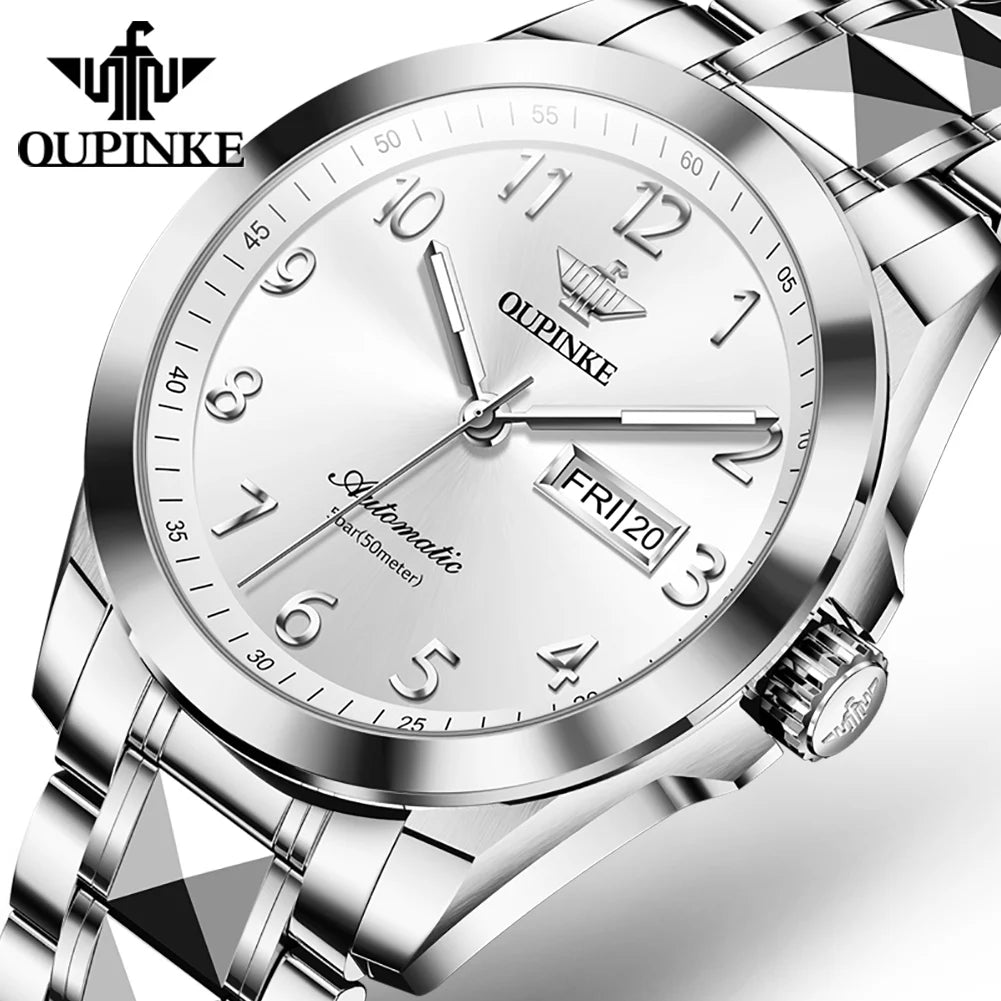 OUPINKE 3228  Top Brand Luxury Customize logo Fashion  Waterproof Luminous Sport Casual Watches Wrist Watch Automatic Watch