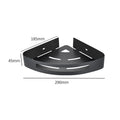 Modern Stainless Steel Dual Tier Bathroom Wall Hanging Self Adhesive Bath Corner Shower Caddy