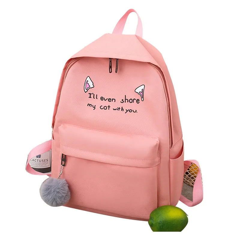 New High School Students Backpack Japanese Style College Bags Cute Children Backpack Kid Backpack for Teenager