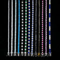 Hip Hop Jewelry Set 925 Silver 3mm 4mm 5mm pink Blue Black Round Oval Heart Gra Vvs Cz Moissanite Diamond Tennis Chain Bracelets