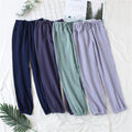 Cotton Washed Double Gauze Loose Comfortable Trousers Casual Pants Japanese Pajamas Women Spring and Autumn Home Pants