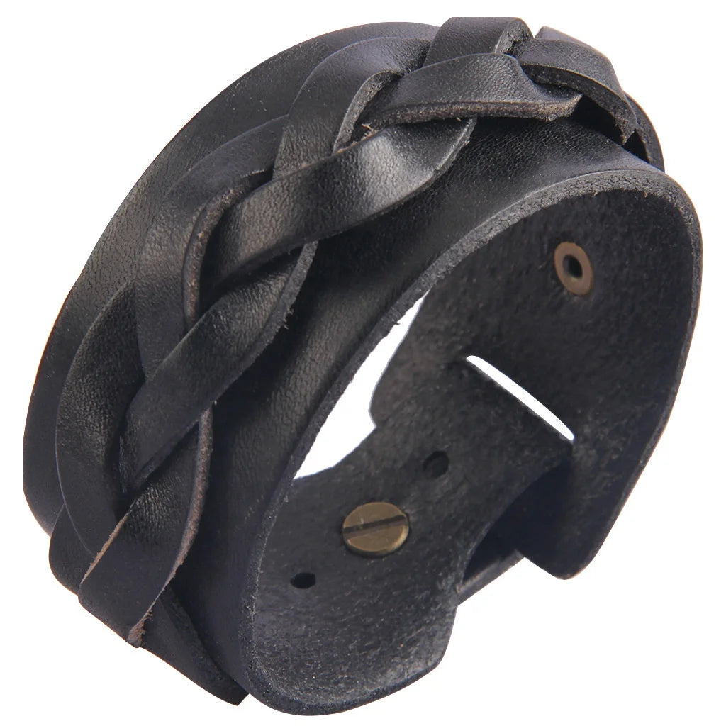 Trendy Unique Jewelry Bracelet Weave Leather Bracelets Bulk