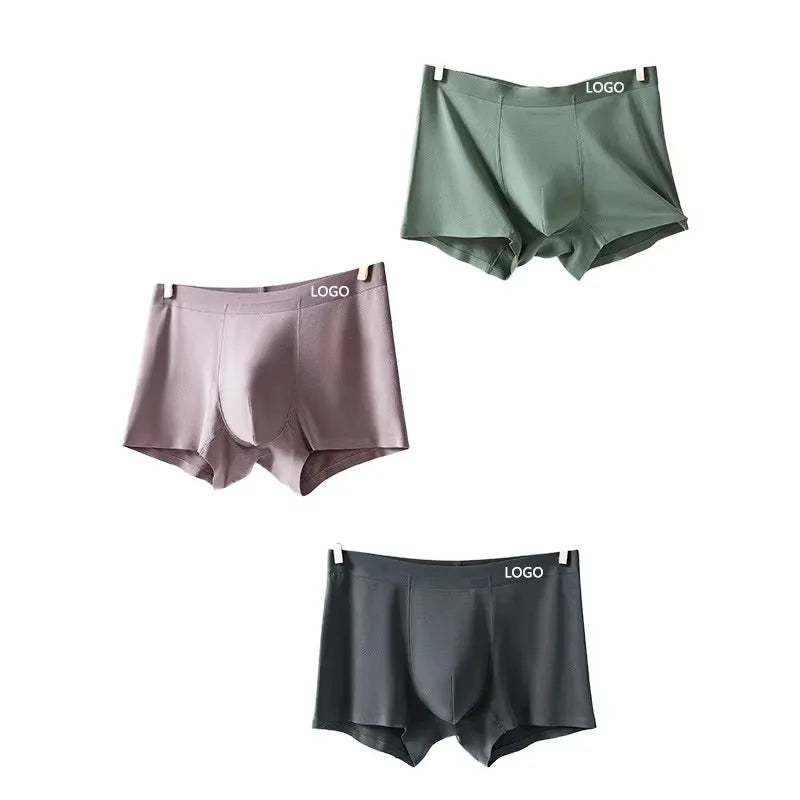Men's Breathable Cotton Boxer Shorts Mid-Rise Underwear Briefs ODM Supply