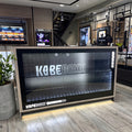 Customized Portable Modern Eco-Friendly LED Acrylic Display Stand Recyclable Store Shop Show Case with LED Lighting